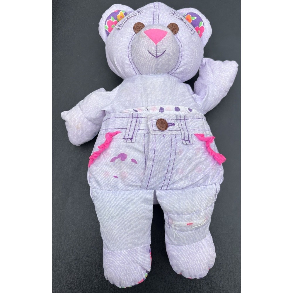 Tyco 1990s Doodle Bear Vintage Plush Purple
